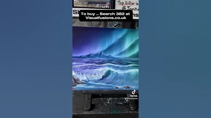 Aurora seascape Extremely satisfying Art !