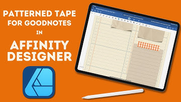 Custom Pattern Tape for Goodnotes 6 Affinity Designer for iPad | Beginner Friendly Seamless Gingham