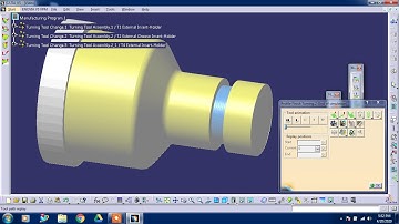#CATIA V5 #LATHE MACHINING #Turning #Facing #Grooving