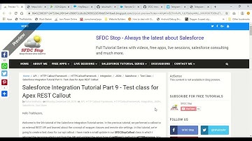 Salesforce Integration Tutorial Part 9 | Test class for Apex REST Callout