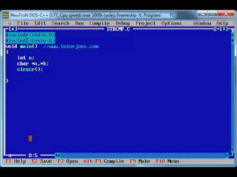 Strcmp String Funcion In C Program - YouTube