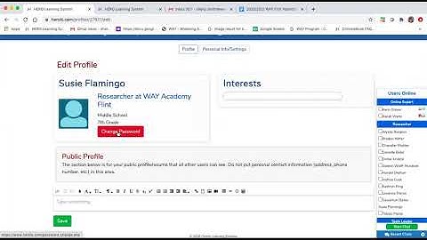 Changing Your Password