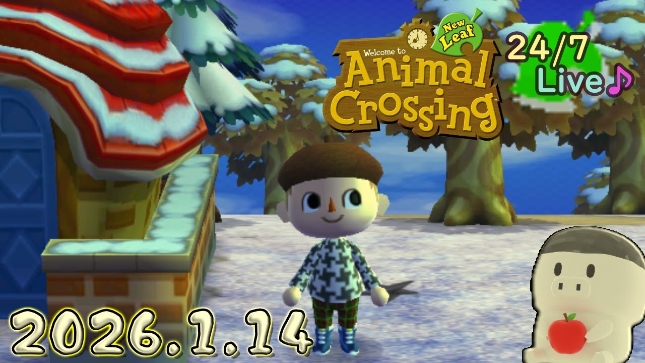 [131]とびだせどうぶつの森  24時間作業用 BGM 稀にゲームプレイ要素有  - ACNL 24/7 Hour Live  2026.1.14 