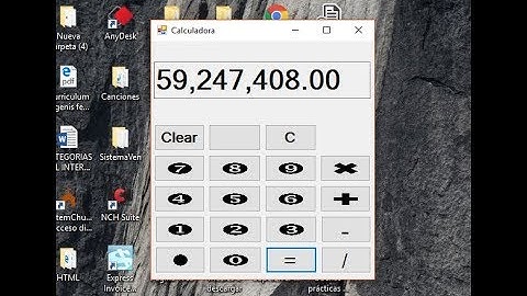 Visual Studio Calculadora C#, Una Funcion para Todas las operaciones Parte 2