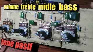 Cara menambah tone midle pada tone control pasif rakitan tanpa pcb