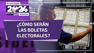 ¿Cómo son las boletas electorales para las elecciones en México 2024?