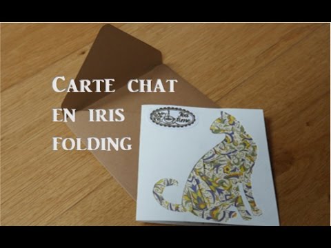 Carte Chat En Iris Folding Youtube Carte Chat En Iris Folding Youtube