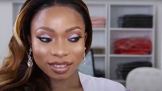 💄 DOLLED UP 🍫 A MUST WATCH  ⬆️ BLACK BARBIE MAKEUP TRANSFORMATION 😱 HAIR AND MAKEUP TRANSFORMATION