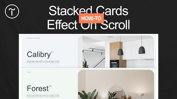 How To Create Stacked Cards Animation Effect On Scroll