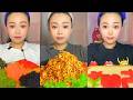 Colorful Fish Roe Platter, Spicy Noodles, and Caviar Toast
