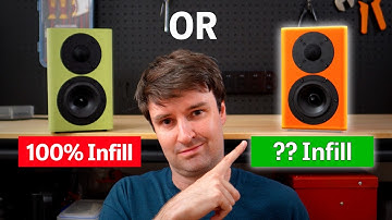 3D Printed Speakers: STOP wasting plastic on high infill percentage