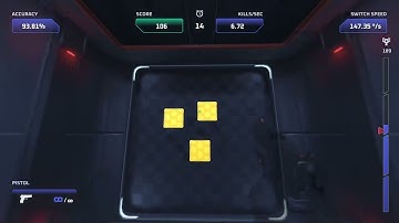 3D Aim trainer Tile Frenzy | 198 *NEW WORLD RECORD*