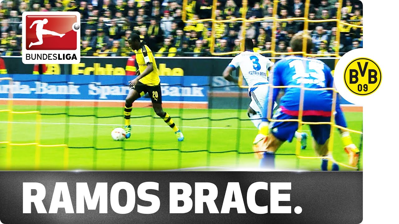 The Bundesliga S Most Efficient Striker Adrian Ramos At The Double For Bvb Youtube