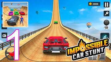 Impossible Car Stunt – Gameplay Walkthrough Part 1 - Stunt Racing (iOS, Android)