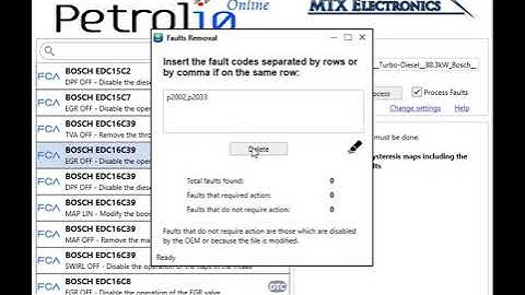 MTX Electronics: Petrol10 (DPF Remover) - Faults Removal