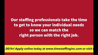 Upper Sandusky, Ohio | Top Pay - Time Staffing Inc.