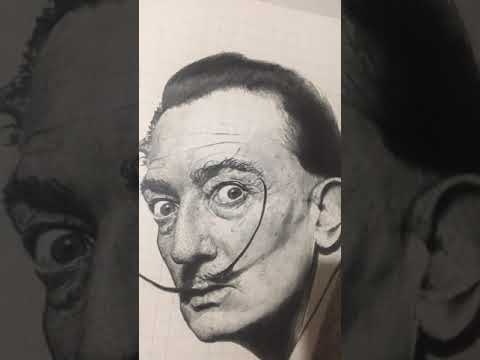 Come disegnare la pelle a matita. Salvador Dalí ritratto. #hyperrealistic #art