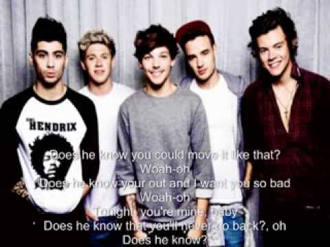 One Direction - Does He Know (LYRICS + Pictures) - YouTube