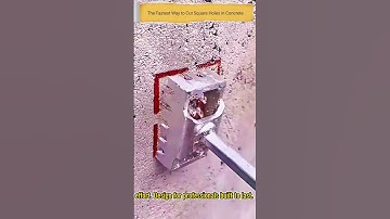 The Fastest Way to Cut Square Holes in Concrete | 86 Junction Box Tool #viralvideo  #ytshorts #tools