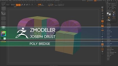 ZBrush ZModeler Polygon Actions - Poly Bridge