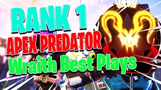 WORLD RANK 1 APEX PREDATOR SQUAD | Wraith Best Plays | Apex Best Moments