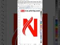 coreldraw tutorial | N logo design in coreldraw | logo design tutorial #shorts #asprintingzone