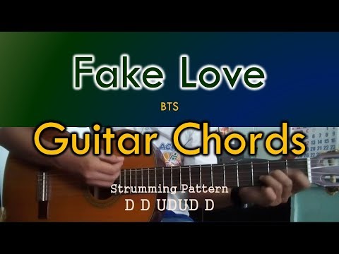 Fake Love - BTS Guitar Cover (3 chords only)