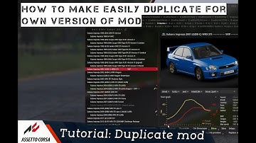Assetto Corsa - Tutorial - Duplicate car mod