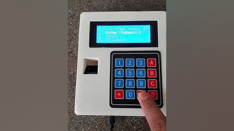Raspberry Pi fingerprint sensor keypad LCD Student Attendance