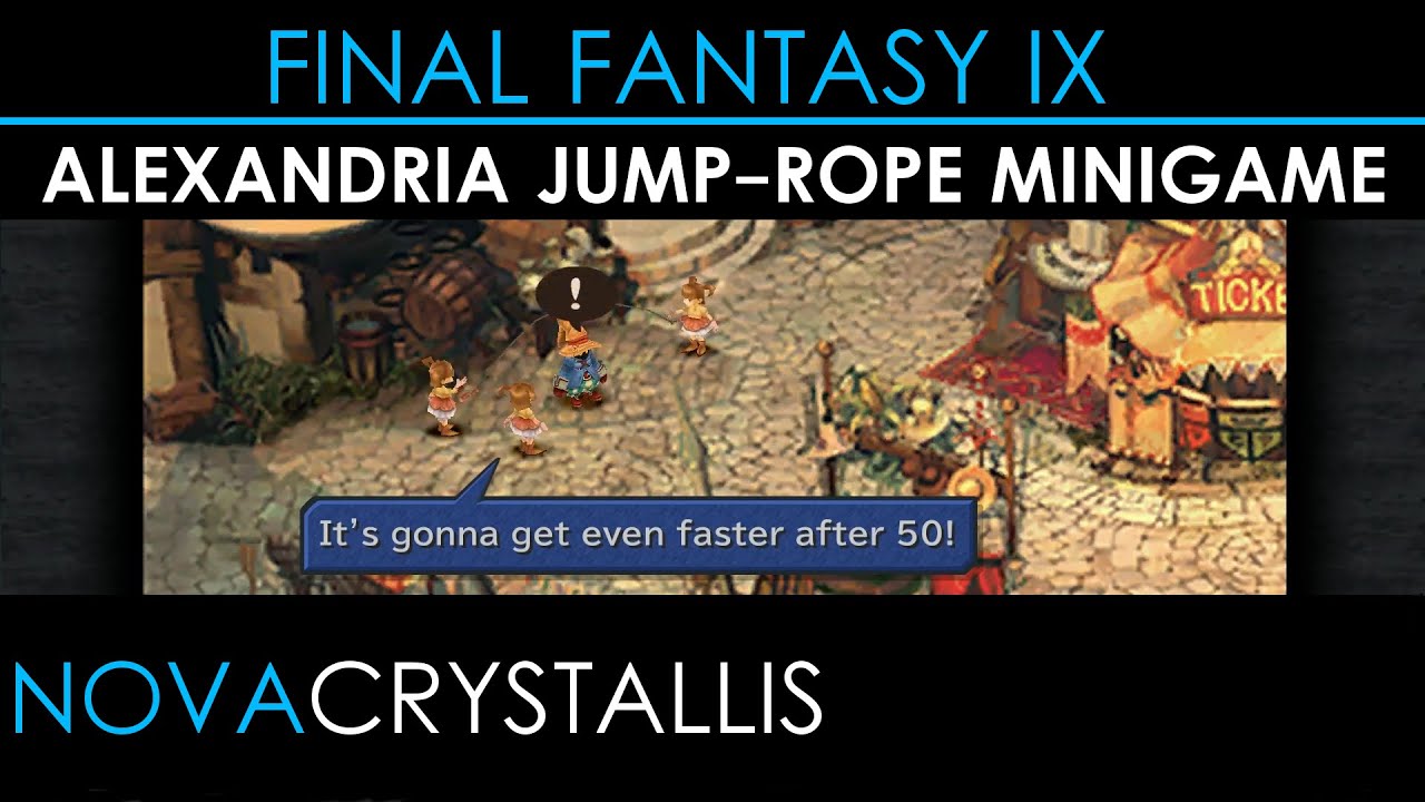 Final Fantasy IX • Alexandria Jumprope Minigame YouTube