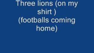 Three lions (on my shirt) (footballs coming home)(1998) chords
