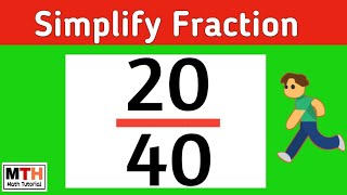 How to simplify the fraction 20/40 | 20/40 Simplified