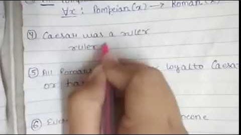 Examples to solve predicate logic Question in Artificial Intelligence --P2 #7