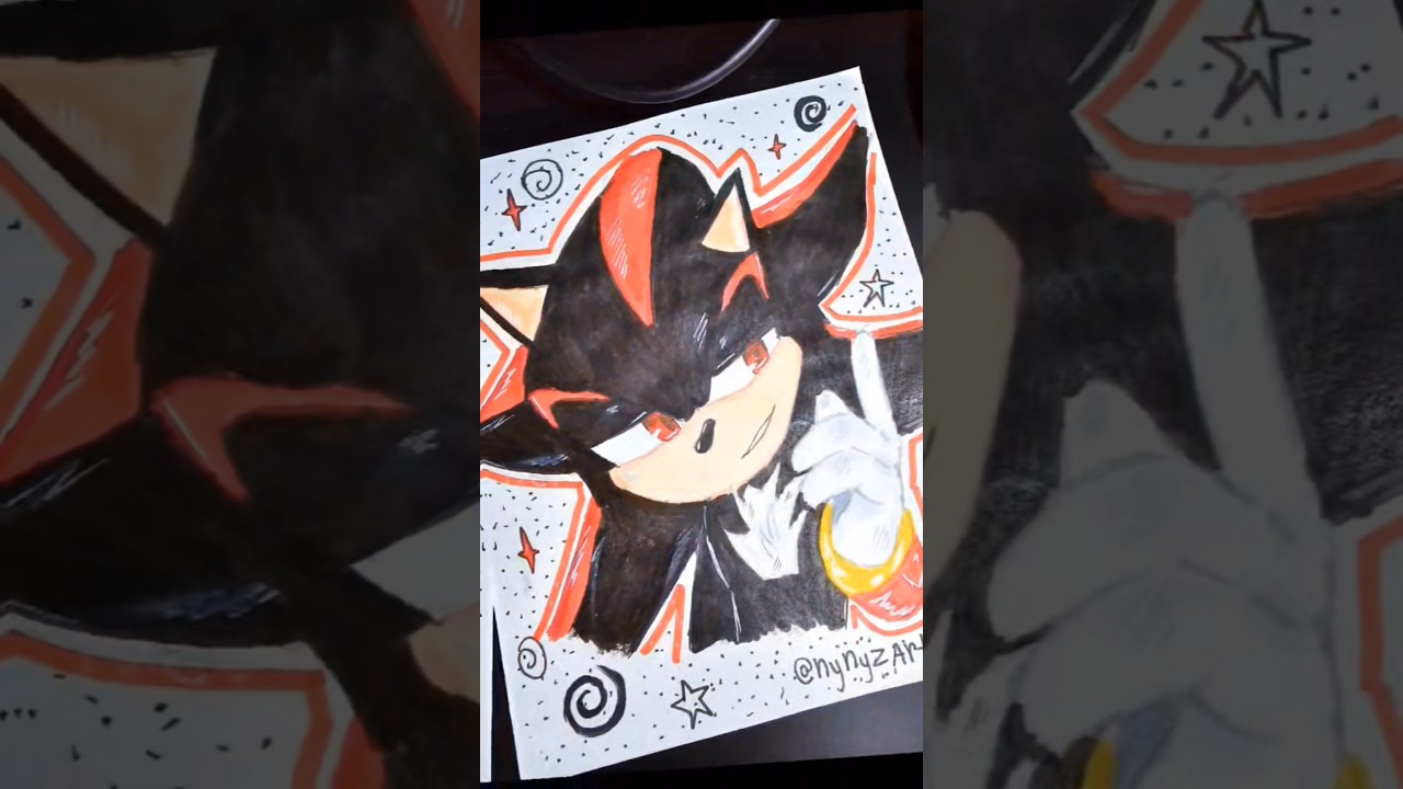 shadow art and edit #drawing #art #anime #viral #sketch #edit #shadowthehedgehog @Fadezverse