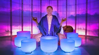 OCEAN WAVES SOUND BATH  -  Quartz Crystal Singing Bowls and Ocean Waves for Sleep and Relaxation screenshot 3