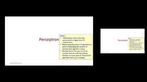 Lecture #4b: On-line Learning, Perceptron, Kernels 10/2/2019 Wed