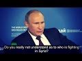 CLASS ACT! Vladimir Putin says there’s only one reason the U.S. has failed to destroy ISIS: Obama is using them as a pro...