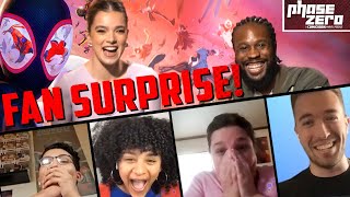 Across The Spider-Verse FAN SURPRISE! Hailee Steinfeld & Shameik Moore Surprise Their Fans!