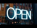 Hineon horizontal open neon sign modern open sign for business