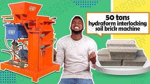 M7MI twin soil clay brick machine 50 tons pressure test earth hydraform block