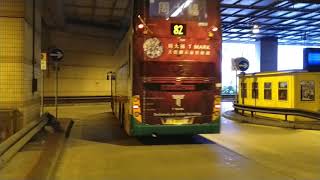 新巴82 Enviro 500 歐盟五期12米5537 PV2729 駛離小西灣(藍灣半島)巴士總站的過程 2019年7月7日