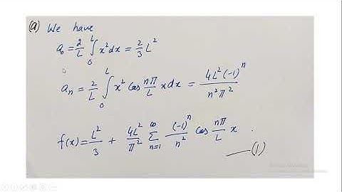 | Lecture 27 | Half Range Expansions