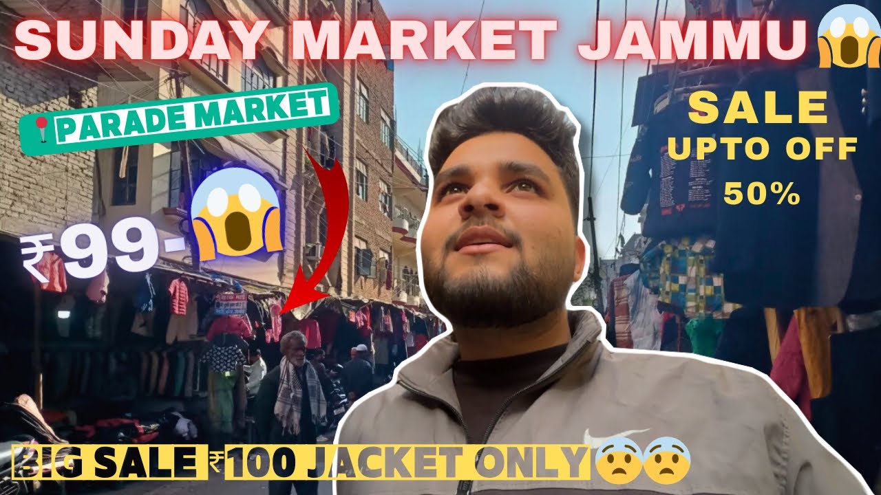 Best & Cheapest 😱Market In Jammu | Ladies Cloth Market | Jammu Ki Famous Market | Sunday Market J&K 