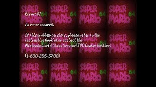 Super Mario 64 Error Screen (Rare) Resimi