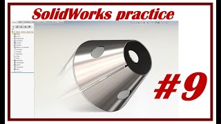 ⚡ Sheet Metal Cone, fold / unfold command, | SolidWorks Tutorial