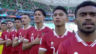 Lagu Kebangsaan Indonesia 🇮🇩 | Jepang vs Indonesia (Penyisihan Grup Piala Asia AFC 2023)