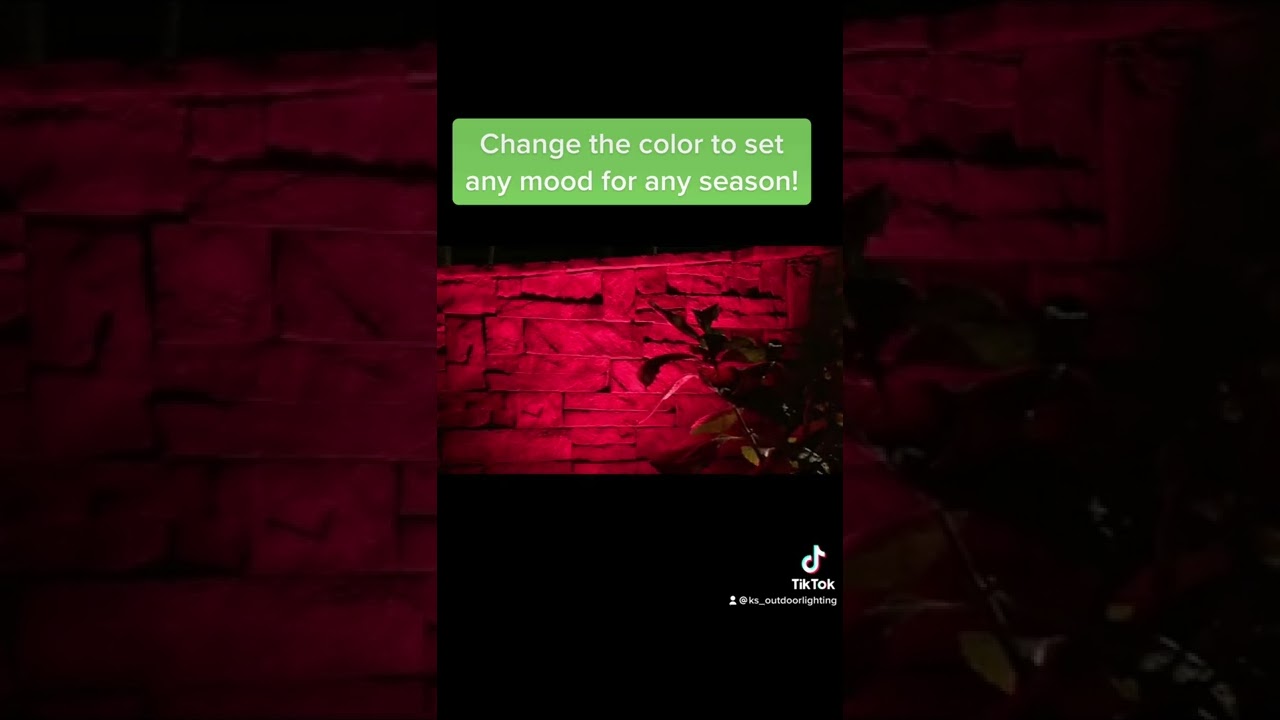 Color changing outdoor lights. Never have to decorate again! RGBW ❤️💚💙🤍