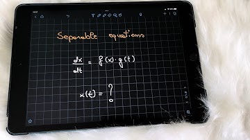 ASMR Math Lessons: Separable First Order Differential Equation
