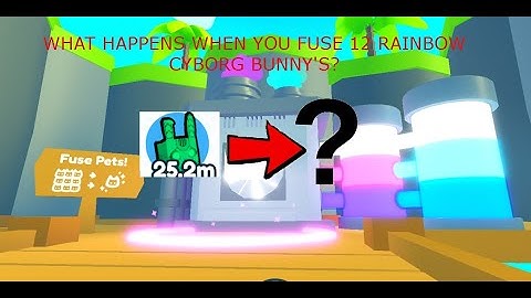 What happens when you fuse 12 Rainbow Cyber Bunny