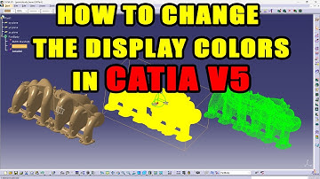 CATIA V5 - How to Adjust the default display colors for point clouds